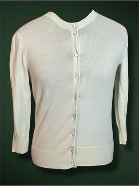 J Crew Classic light mint green Button up Women's cardigan